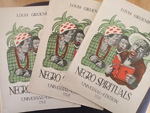 Immagine del venditore per Negro Spirituals. Freely transcribed fpr medium voice and piano / Frei bearbeitet fr eine mittlere Stimme und Klavier. Vol. II, Vol. III, Vol. IV. venduto da Antiquariat Klabund Wien