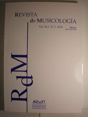 Revista de Musicología Vol. XLI Nº 2 - 2018