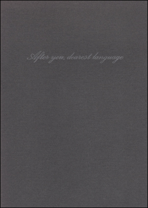 Seller image for After You, Dearest Language for sale by Specific Object / David Platzker