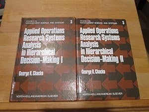 Applied Operations Research: Systems Analysis in Hierarchical Decision-Making, Volume i and II [S...