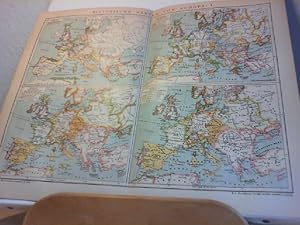 Bild des Verkufers fr Historische Karten von Europa. I. Alte historische Landkarte . Orig.- Lithoragraphie. zum Verkauf von Antiquariat im Schloss