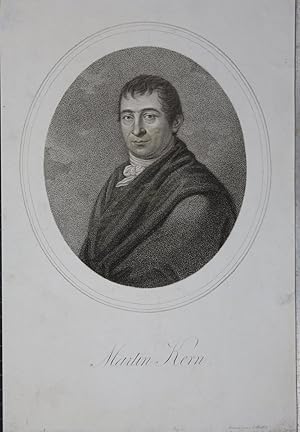 Bild des Verkufers fr Portrait. Brustfigur en face in Oval. Punktierkupfer von C. Pfeiffer. zum Verkauf von Antiquariat  Braun