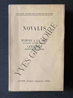 Immagine del venditore per HYMNES A LA NUIT (HYMNEN AN DIE NACHT)-CANTIQUES (GEISTLICHE LIEDER) venduto da Yves Grgoire