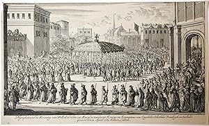 [Original etching/ets] 'Ligtigheden tot de Krooning van Willem de derde, en Maria de tweede'; Cor...