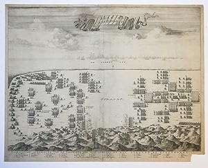 [Original etching/ets] 'Slagh by Nieupoort'; Battle of Nieuwpoort, 1600 (Slag bij Nieuwpoort 1600).