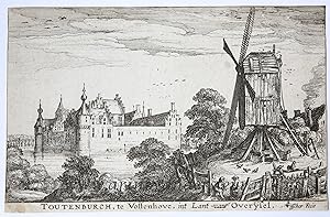 [Antique print, etching] The castle Toutenburgh in Vollenhove/Kasteel Toutenburg in Vollenhove, p...