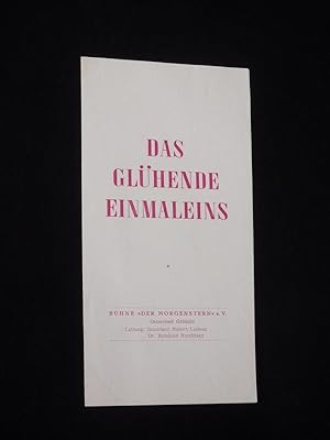 Bild des Verkufers fr Programmzettel Bhne "Der Morgenstern" Ostseebad Grmitz um 1960. DAS GLHENDE EINMALEINS von Philipp. Musik: Walter Bransen, Insz.: Robert Ludwig, Bhnenbild/ Figurinen: Gertrud von Hassel, techn. Ltg.: Karl Ziehfreund. Mit Bernd Hoffmann, Heinz Herrtrampf, Brigitte Dietz, Christel Mattner, Max-Heinz Kellas, Peter Lorenz zum Verkauf von Fast alles Theater! Antiquariat fr die darstellenden Knste