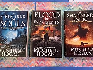 Seller image for SORCERY ASCENDANT SEQUENCE books 1,2 & 3A CRUCIBLE OF SOULS,BLOOD OF INNOCENTS,A SHATTERED EMPIRE for sale by Happy Heroes