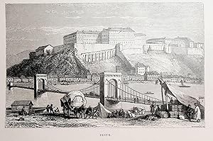 BUDAPEST, Pest , view ca. 1863