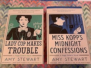 Seller image for 2 KOPP SISTERS NOVELS - LADY COP MAKES TROUBLE & MISS KOPP'S MIDNIGHT CONFESSIONS a Kopp sisters novel for sale by Happy Heroes