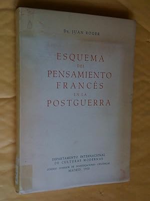 Esquema del pensamiento francés en la postguerra