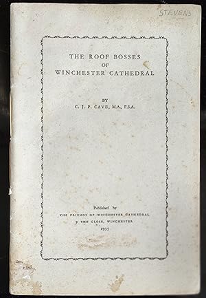 Image du vendeur pour The Roof Bosses Of Winchester Cathedral (1935 edition) mis en vente par Shore Books