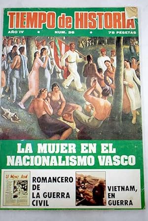 Immagine del venditore per TIEMPO DE HISTORIA. AO IV, N. 38 "Saioak", Revista de Estudios Vascos:: El caso Lambrakis; ?Z?: Por qu se asesina a un poltico?; Aportacin a la sociologa electoral; Datos para una historia; Autogestin y anarquismo; De las dictaduras; Un libro fundamental: La revolucin comunera; Espaa 1948; Ante el XXX Aniversario de su muerte: Eisenstein o lo colectivo; El Partido Comunista Obrero Alemn (1920-29): La breve historia del K.A.P.D.; 27 de enero de 1973: Se firma la paz en Pars: Vietnam, en guerra -La pista Ho-Chi-Minh; La ametralladora y su uso en Espaa; La sociedad espaola durante la ltima guerra colonial; "El Mono Azul": Romancero de la Guerra Civil espaola; Los ?affaires? Straperlo y Tay: Dos escndalos de la II Repblica; ?Emakume?: La mujer en el nacionalismo vasco venduto da Alcan Libros