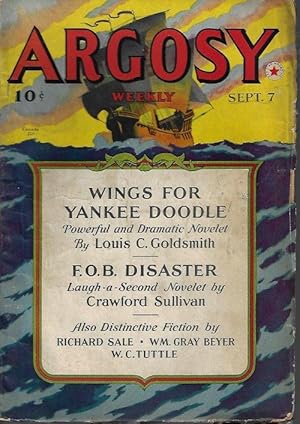 Seller image for ARGOSY Weekly: September, Sept. 7, 1940 ("Minions of Mercury") for sale by Books from the Crypt