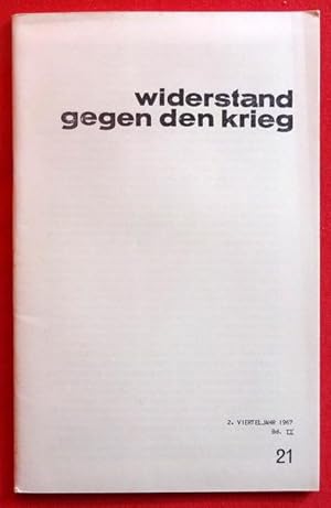 Seller image for WAR Resistance 1. Vierteljahr 1967 Vol. II (Widerstand gegen den Krieg) for sale by ANTIQUARIAT H. EPPLER