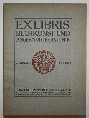 Exlibris Buchkunst und angewandte Graphik. Jahrgang 36, Heft Nr. 1.