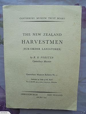 THE NEW ZEALAND HARVESTMEN. Canterbury Museum Bulletin No 2.