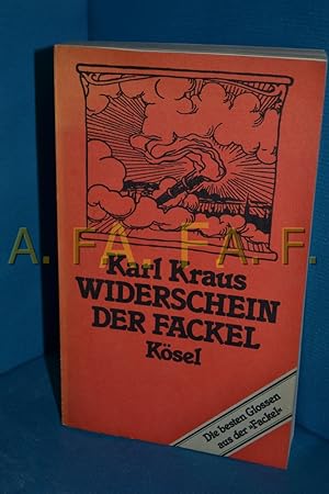 Bild des Verkufers fr Widerschein der Fackel zum Verkauf von Antiquarische Fundgrube e.U.