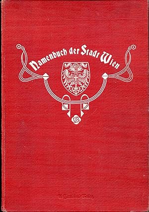 Seller image for Namenbuch der Stadt Wien for sale by Versandantiquariat Brigitte Schulz