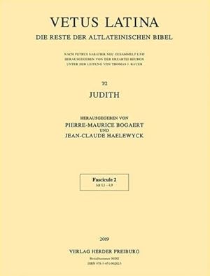 Seller image for Judith. Fasc.2 : Jdt 1,1 - 4,9 for sale by AHA-BUCH GmbH