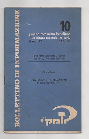 Bollettino di informazione del Partito Comunista Israeliano. N. 10: Tesi per il sedicesimo Congre...