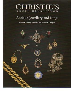 Christies 1996 Antique Jewellery and Rings