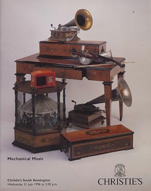 Christies July 1996 Mechanical Music