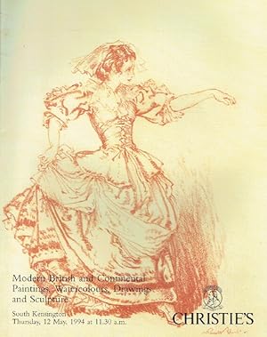 Seller image for Christies May 1994 Modern British & Continental Paintings, Watercolours etc. for sale by thecatalogstarcom Ltd