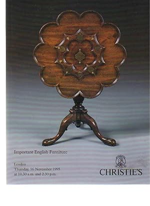 Christies November 1995 Important English Furniture