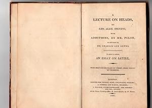 Imagen del vendedor de A Lecture on Heads with Additions, by Mr. Pilon, as Delivered by Mr. Charles Lee Lewes. a la venta por The Sanctuary Bookshop.