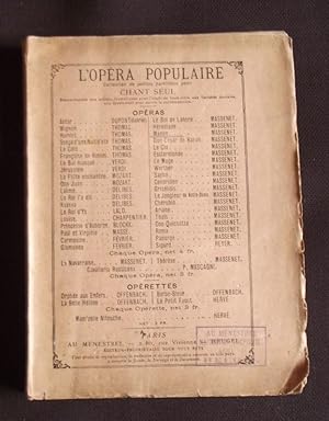 L'Opéra populaire - Collection de petites partitions pour chant seul