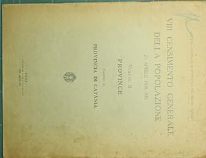 VIII Censimento generale della popolazione. 21 aprile 1936 - Vol. II: Province. Fascicolo 85 - Pr...