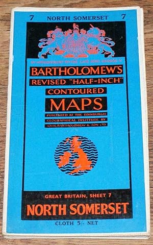 Seller image for North Somerset - Bartholomew's Revised "Half-Inch" Contoured Maps, Great Britain Sheet 7 for sale by Bailgate Books Ltd