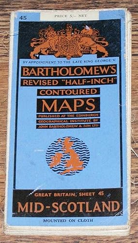 Seller image for Mid-Scotland - Bartholomew's Revised "Half-Inch" Contoured Maps, Great Britain Sheet 45 for sale by Bailgate Books Ltd