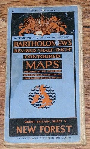 Seller image for New Forest - Bartholomew's Revised "Half-Inch" Contoured Maps, Great Britain Sheet 5 for sale by Bailgate Books Ltd