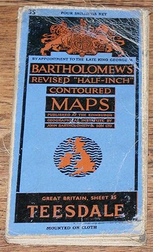 Seller image for Teesdale - Bartholomew's Revised "Half-Inch" Contoured Maps, Great Britain Sheet 35 for sale by Bailgate Books Ltd