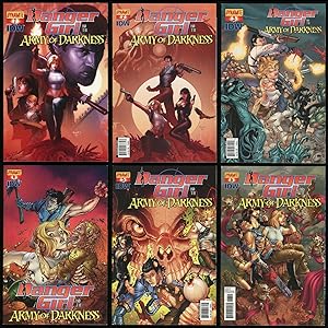 Imagen del vendedor de Danger Girl and the Army of Darkness Comic Set 1-2-3-4-5-6 Lot Variant B covers Dynamite Entertainment / IDW Publishing 2011-2012 a la venta por CollectibleEntertainment