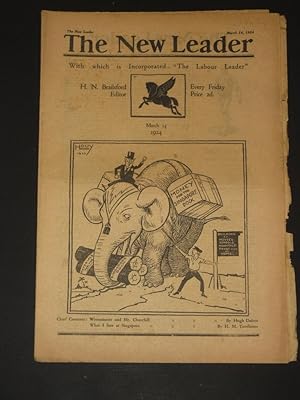 Imagen del vendedor de The New Leader Incorporating 'The Labour Leader': March 14th 1924 a la venta por Tarrington Books