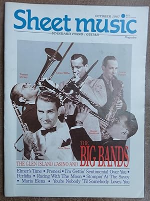 Image du vendeur pour Sheet Music Magazine: October 1987 (Standard Piano / Guitar) mis en vente par Faith In Print