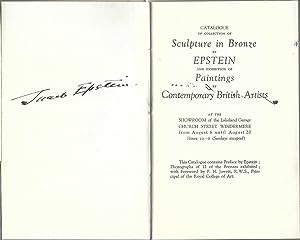 Catalogue of Collection of Sculpture in Bronze by Epstein and Exhibition of Paintings by Contempo...