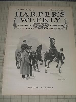 Seller image for 1901 Harper's Weekly: Judging a Tandem - New York Horse Show - National Beagle Trials for sale by rareviewbooks