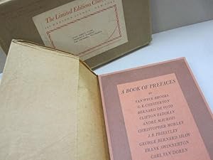 Bild des Verkufers fr A Book of Prefaces by Ten Famous Men-of-Books zum Verkauf von Midway Book Store (ABAA)