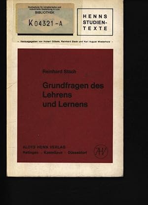 Seller image for Grundfragen des Lehrens und Lernens for sale by Antiquariat Bookfarm