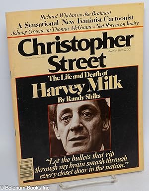 Seller image for Christopher Street: vol. 3, #8, March 1979; The Life and Death of Harvey Milk for sale by Bolerium Books Inc.