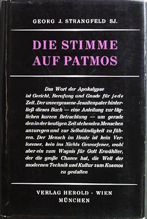 Bild des Verkufers fr Die Stimme auf Patmos; Gedanken fr die tgliche Betrachtung zum Verkauf von books4less (Versandantiquariat Petra Gros GmbH & Co. KG)