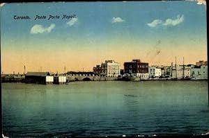 Bild des Verkufers fr Ansichtskarte / Postkarte Tarent Taranto Puglia, Ponte Porta Napoli zum Verkauf von akpool GmbH