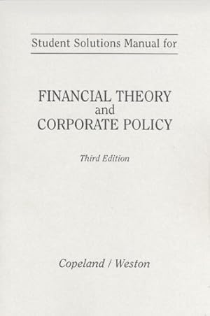 Image du vendeur pour Financial Theory and Corporate Policy mis en vente par NEPO UG
