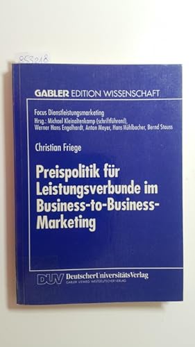 Seller image for Preispolitik fr Leistungsverbunde im Business-to-Business-Marketing for sale by Gebrauchtbcherlogistik  H.J. Lauterbach