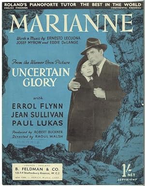 Image du vendeur pour Marianne: From The Warner Bros. Picture Uncertain Glory mis en vente par Hall of Books