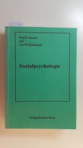 Bild des Verkufers fr Sozialpsychologie zum Verkauf von Gebrauchtbcherlogistik  H.J. Lauterbach